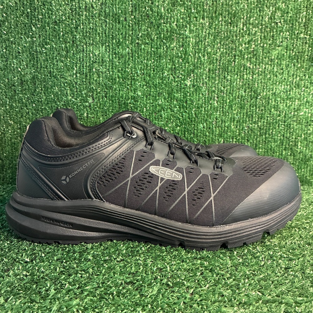 NEW KEEN Utility Vista Energy Carbon Fiber Toe Work Shoes Black Mens Size 10 EE